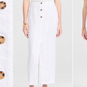 POSSE White Gigi Column Skirt